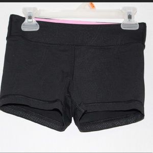 Black shorts with pink stripe athletic shorts!